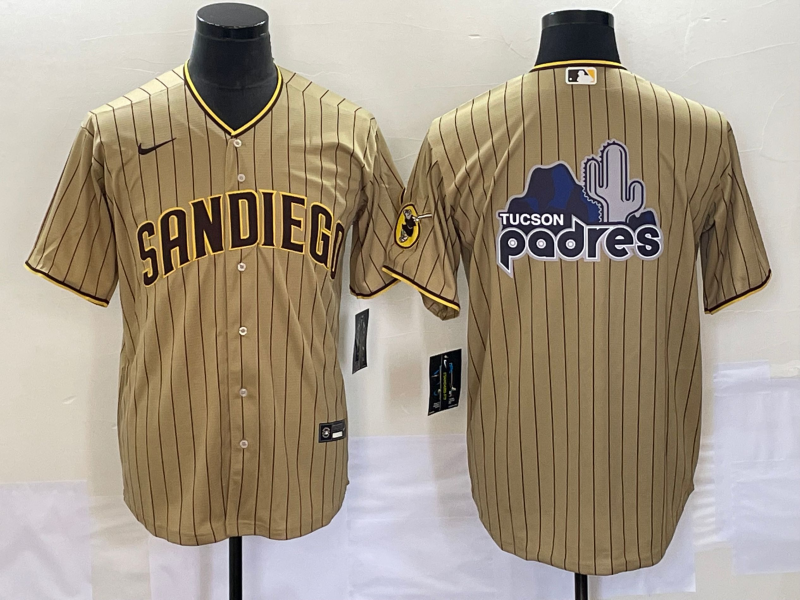 Men's San Diego Padres Tan Alternate Replica Team jersey