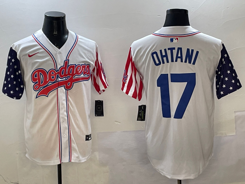 Men's Los Angeles Dodgers Shohei Ohtani White Replica Game jersey