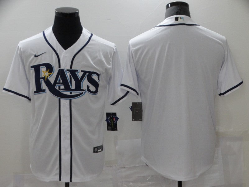 Men's Tampa Bay Rays White Home Replica Blank jersey
