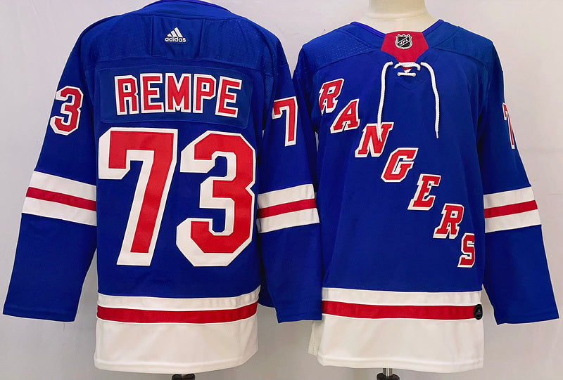 Men's New York Rangers Matt Rempe #73 Blue Player jersey