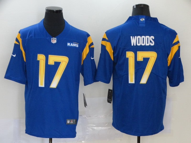Men's Los Angeles Rams Robert Woods #17 Blue Game Player jersey
