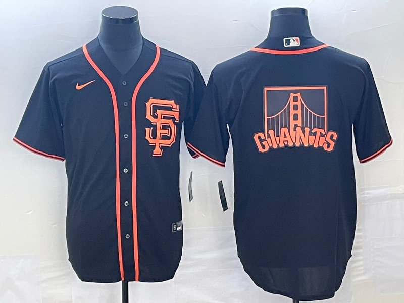Men's San Francisco Giants Black Alternate Replica Player jersey