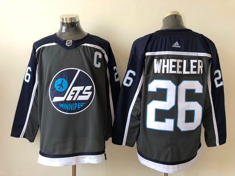 Men's Winnipeg Jets Blake Wheeler #26 Gray Player jersey