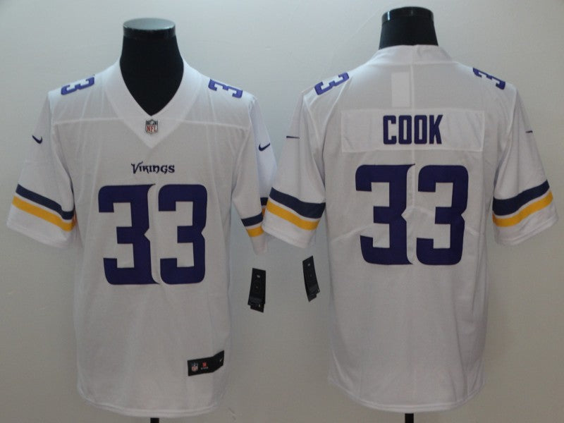 Men's Minnesota Vikings #33 Dalvin Cook jersey White