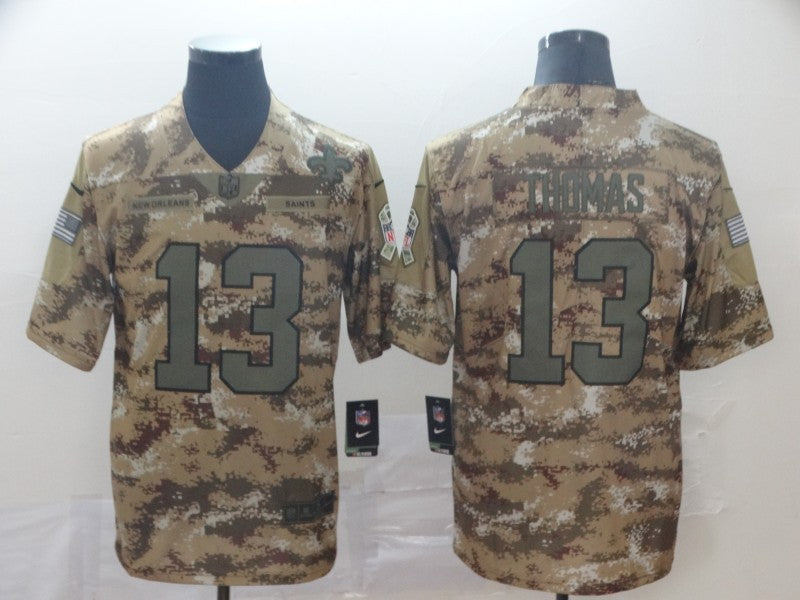 Men's New Orleans Saints Michael Thomas #13 Camouflage Game jersey