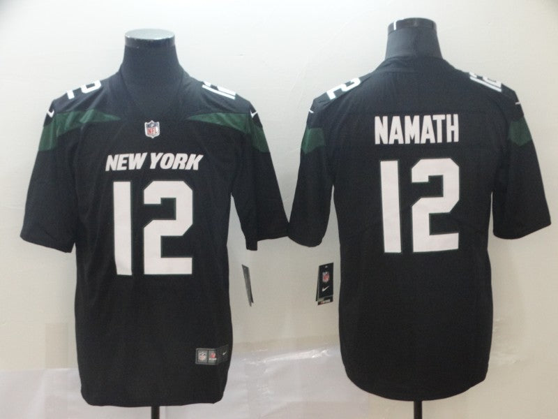 Men's New York Jets Joe Namath Black Game jersey