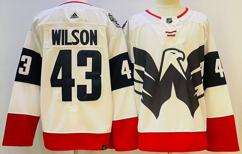 Men's Washington Capitals Tom Wilson #43 White Game jersey