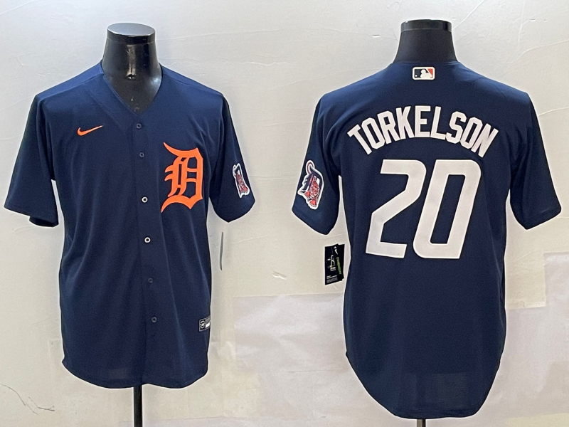 Men's Detroit Tigers Spencer Torkelson #20 Navy Limited Player jersey