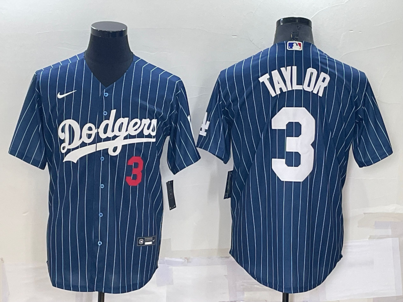 Men's Los Angeles Dodgers Chris Taylor #3 Blue Replica Player jersey