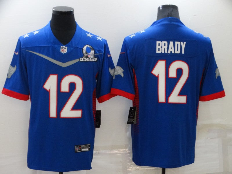 Men's Tampa Bay Buccaneers Tom Brady #12 Blue ALL STAR Game jersey