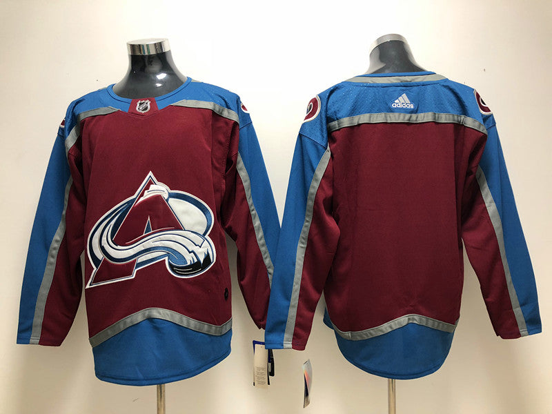 Men's Colorado Avalanche Burgundy Home Authentic Blank jersey