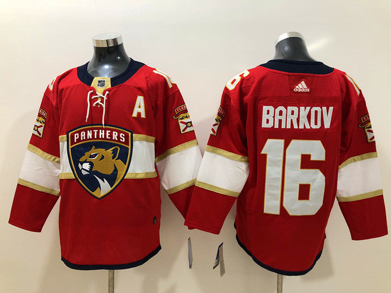 Men's Florida Panthers Aleksander Barkov #16 Red Home Breakaway Player jersey