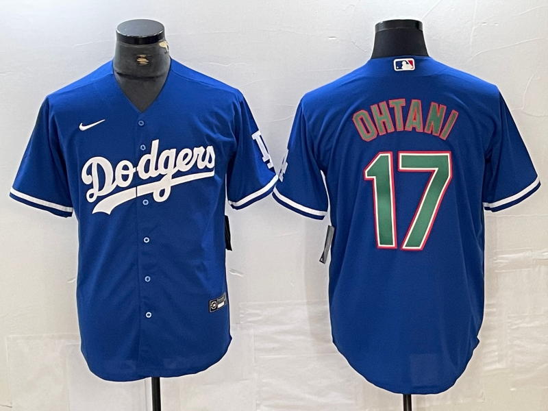 Men's Los Angeles Dodgers Shohei Ohtani Blue Replica Player jersey