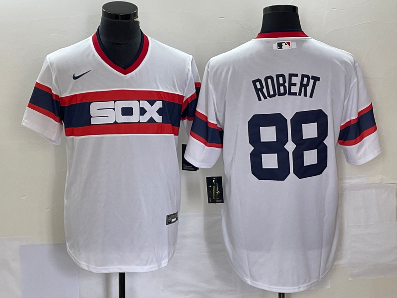 Men's Chicago White Sox Luis Robert #88 White Home Cooperstown Collection Team Player jersey