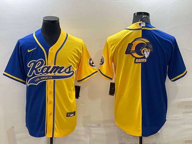Men's Los Angeles Rams Blue/Yellow Game jersey