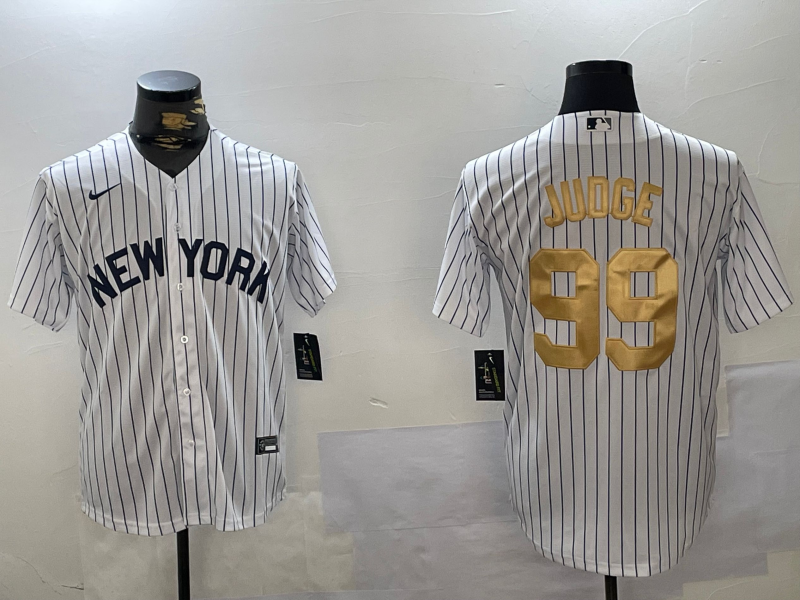Men's New York Yankees Aaron Judge #99 White Game Player jersey