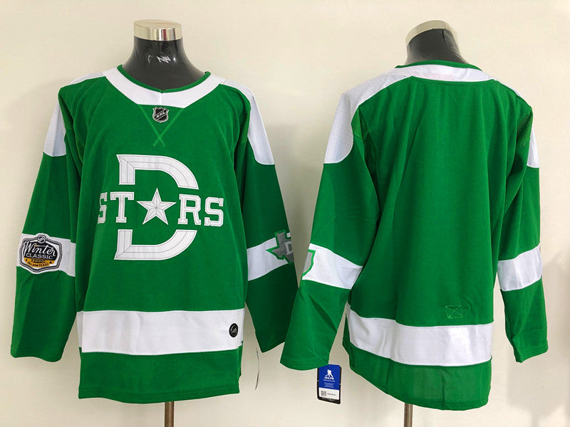 Men's Dallas Stars Green Blank Player jersey