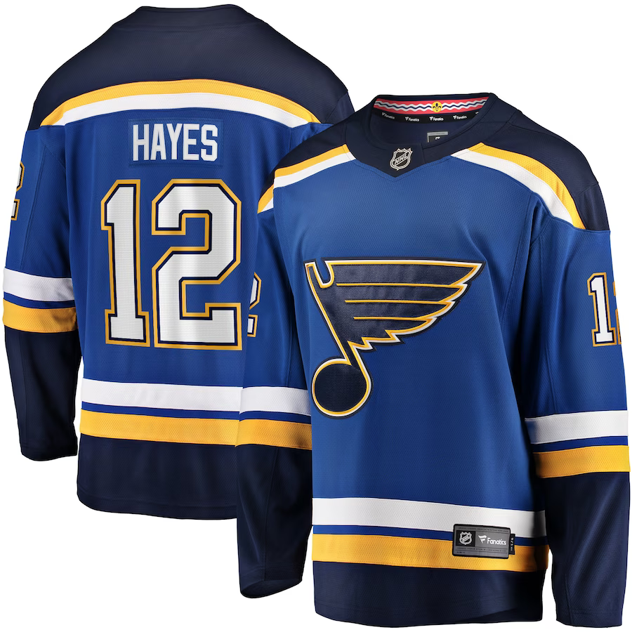 Men's St. Louis Blues Kevin Hayes #12 Blue Home Breakaway jersey
