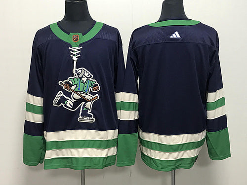 Men's Vancouver Canucks Blue Blank jersey