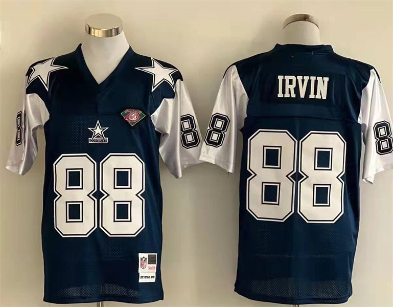 Men's Dallas Cowboys Michael Irvin Mitchell & Ness Navy Legacy Replica jersey