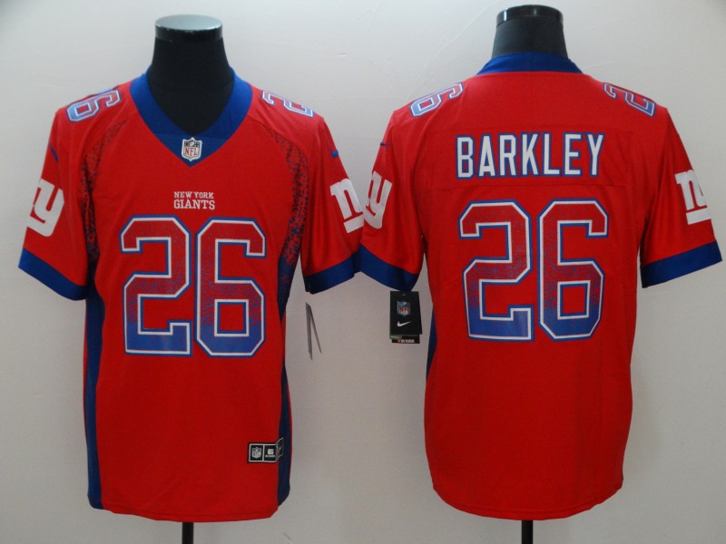 Men's New York Giants Saquon Barkley #26 Red Game Player jersey