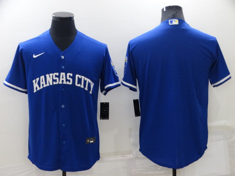 Men's Kansas City Royals Royal Alternate Replica Team Blank jersey