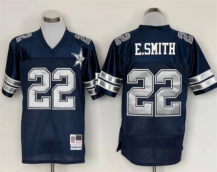 Men's Dallas Cowboys Emmitt Smith Mitchell & Ness Navy Legacy Replica Player jersey