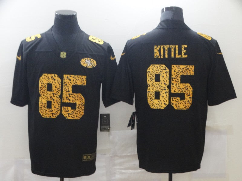 Men's San Francisco 49ers George Kittle #85 Black Team Game jersey