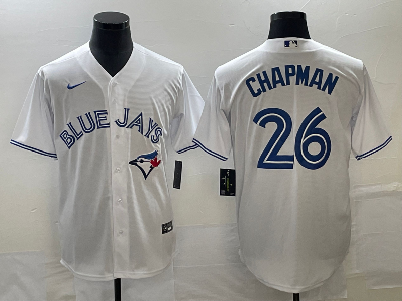 Men's Toronto Blue Jays Matt Chapman #26 White Replica Player jersey