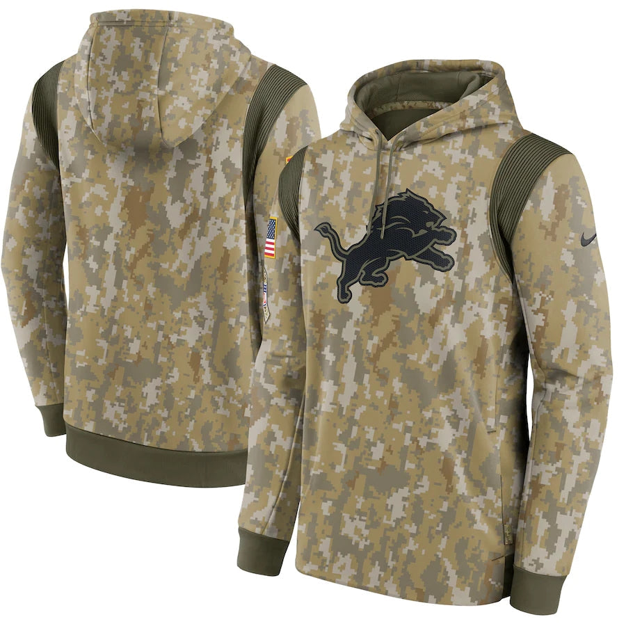 Men's Detroit Lions NFL 2021 Salute to Service Hoodie1 Camouflage