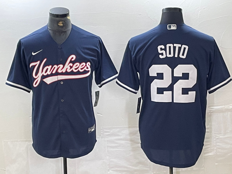 Men's New York Yankees Juan Soto #22 Navy Limited Player jersey