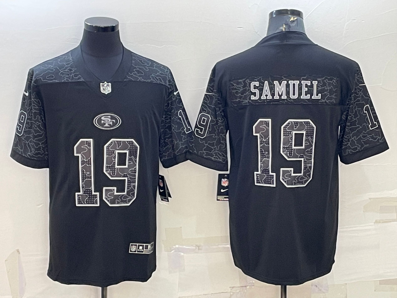 Men's San Francisco 49ers Deebo Samuel #19 Black Retired Player RFLCTV Limited jersey
