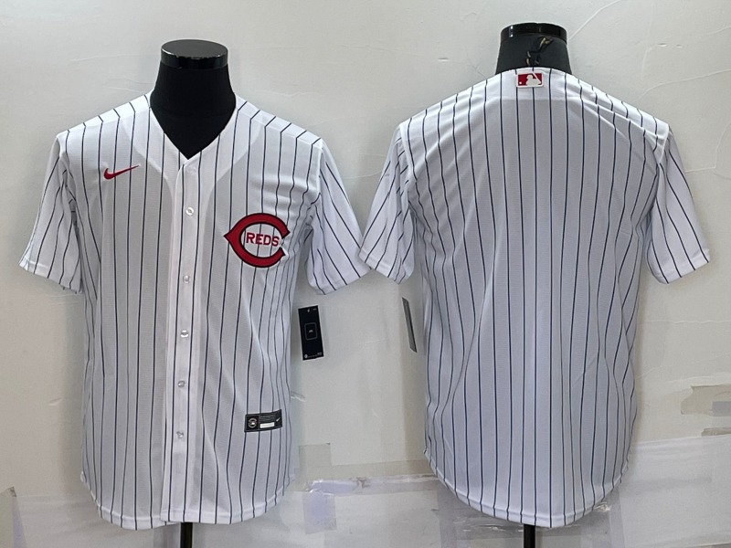 Men's Cincinnati Reds White 2022 MLB at Field of Dreams Game Authentic Blank jersey