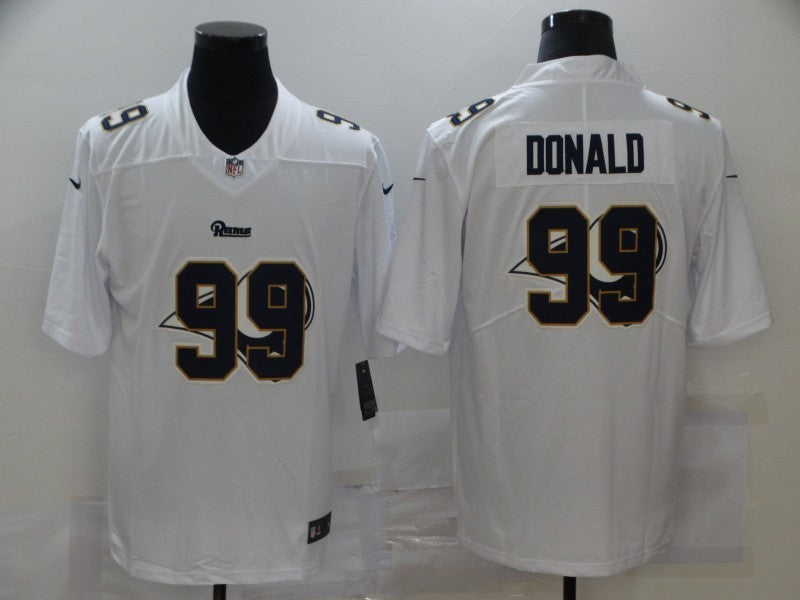 Men's Los Angeles Rams Aaron Donald #99 White Player Game jersey