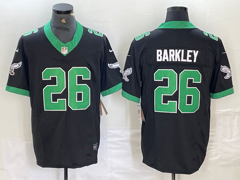 Men's Philadelphia Eagles Saquon Barkley #26 Black Vapor F.U.S.E. Limited jersey