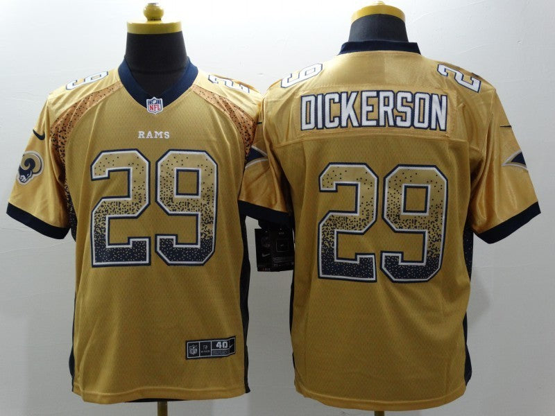 Men's Los Angeles Rams Eric Dickerson #29 Yellow Game jersey