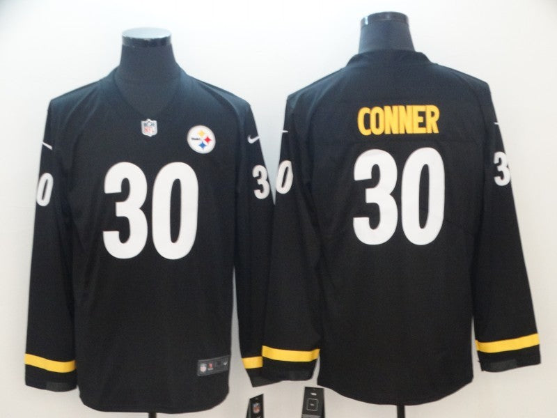 Men's Pittsburgh Steelers James Conner #30 Black Authentic Game jersey