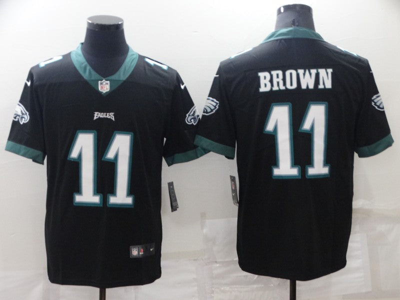 Men's Philadelphia Eagles A.J. Brown #11 Black Game jersey