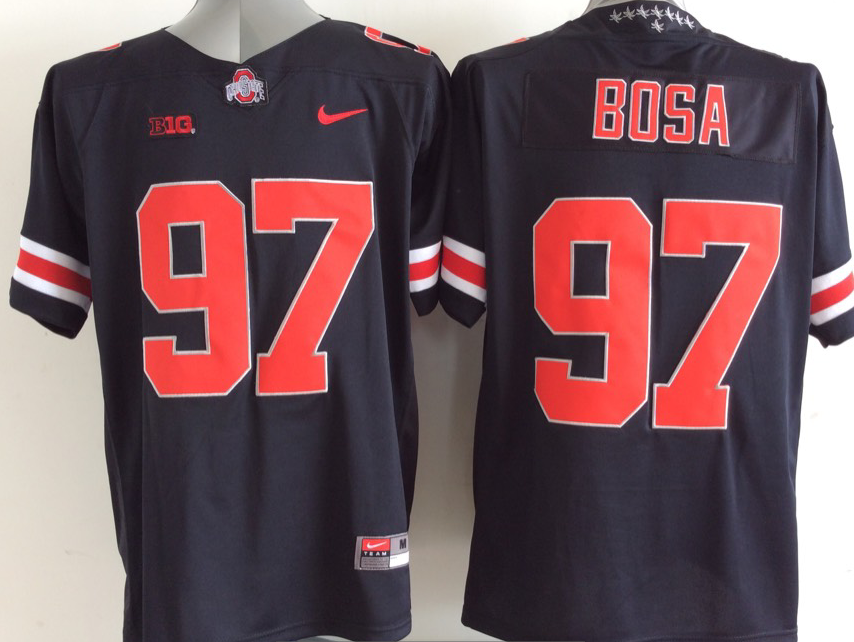 Men's Ohio State Buckeyes Joey Bosa #97 Black Player Game Jersey