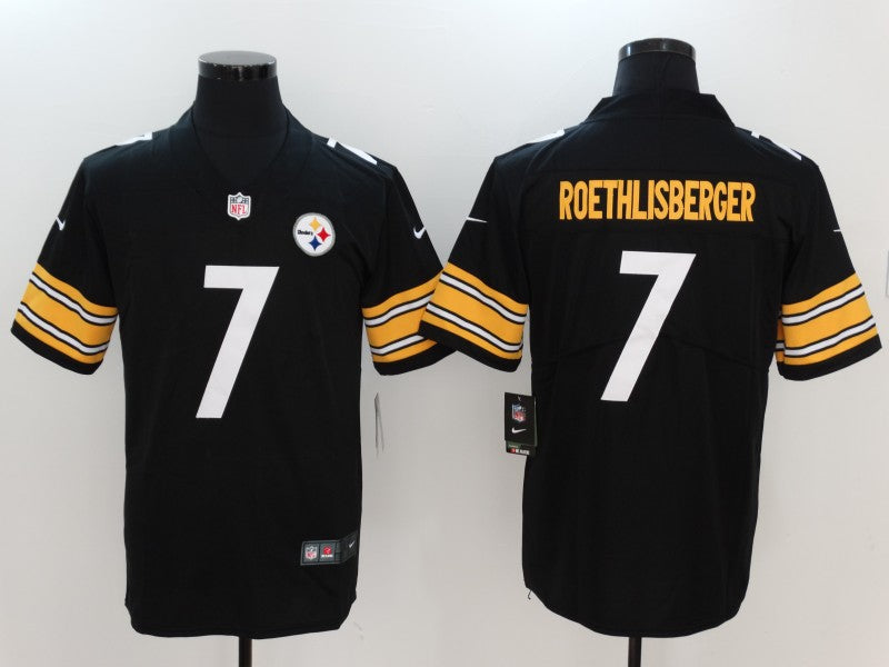 Men's Pittsburgh Steelers Ben Roethlisberger #7 Black Game jersey