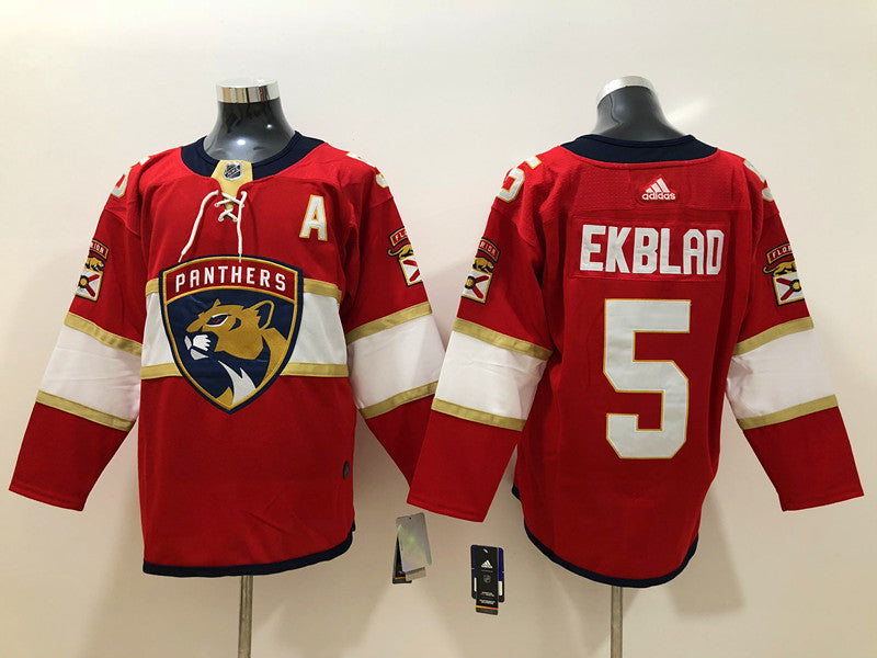 Men's Florida Panthers Aaron Ekblad #5 Red Player jersey