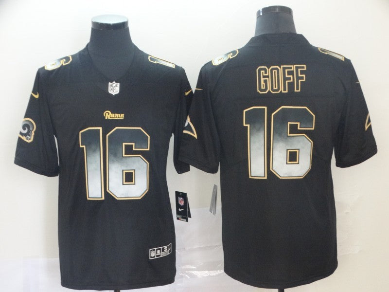 Men's Los Angeles Rams Jared Goff #16 Black Alternate Game jersey