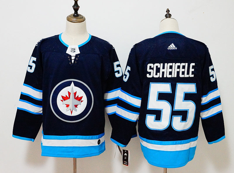 Men's Winnipeg Jets Mark Scheifele #55 Navy Player Game jersey