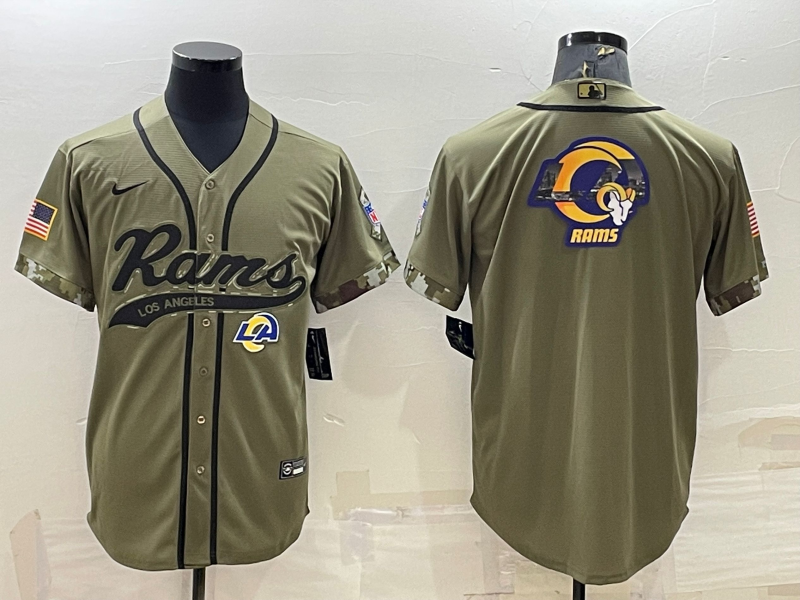 Men's Los Angeles Rams Olive 2022 Salute To Service Limited jersey