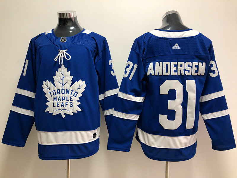 Men's Toronto Maple Leafs Frederik Andersen #31 Blue Player Game jersey