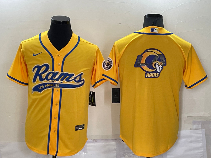 Men's Los Angeles Rams Yellow Game jersey