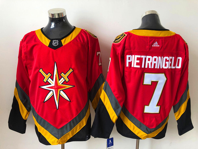 Men's Vegas Golden Knights Alex Pietrangelo #7 Red Breakaway Player jersey