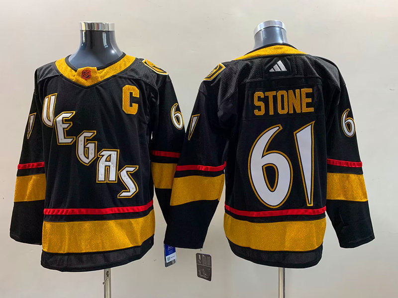 Men's Vegas Golden Knights Mark Stone #61 Black Breakaway Player jersey