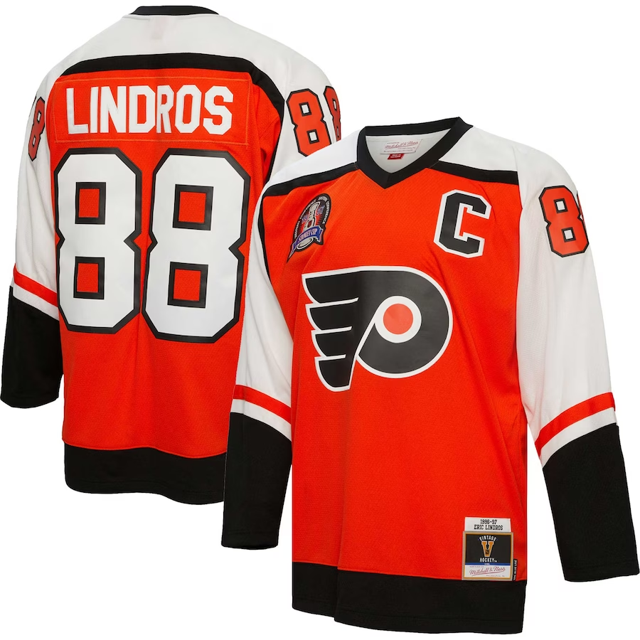 Men's Philadelphia Flyers Eric Lindros #88 Orange Replica Player jersey
