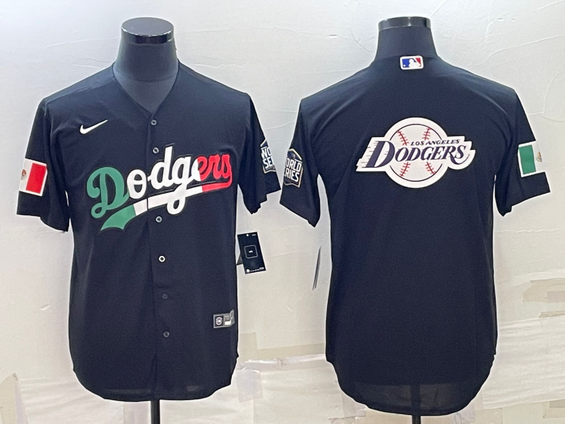 Men's Los Angeles Dodgers Black Alternate Replica Player Name jersey